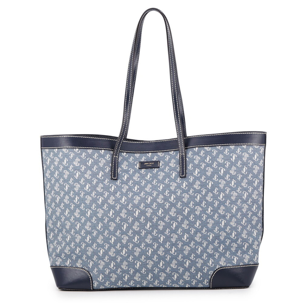 Jimmy Choo NINE 2 FINE Tote Bag, Canvas and Leather, JIMMY CHOO Handbag,